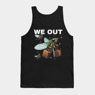 Cicada We Out.Funny Cicada Family Journey Funny Cute Cicada Tank Top
